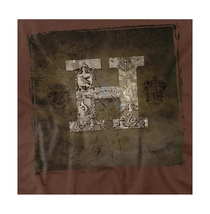 Harry Potter Men's Hogwarts H On Parchment T Shirt