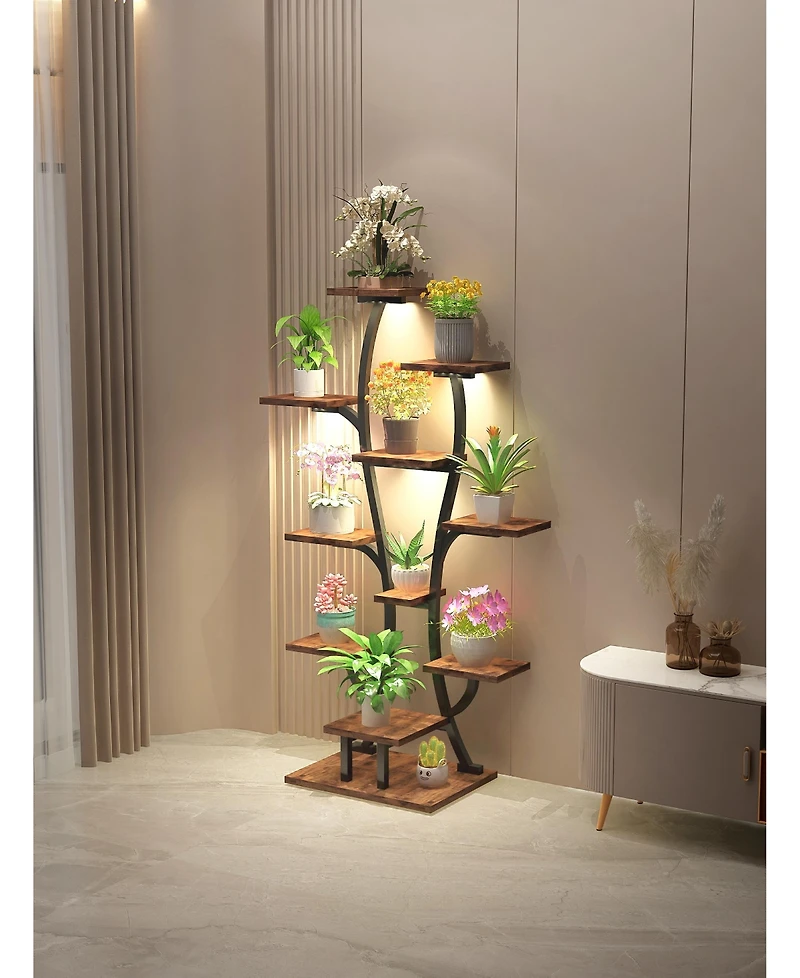 Streamdale Furniture Vase Plant Stand with Grow Lights