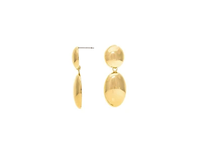 Rivka Friedman Polished Chunky Double Drop Dangle Earring