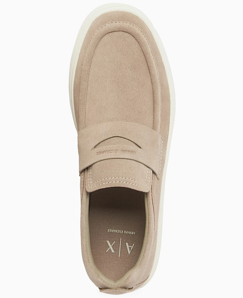 A|X Armani Exchange Men's London Suede Slip-On Shoes