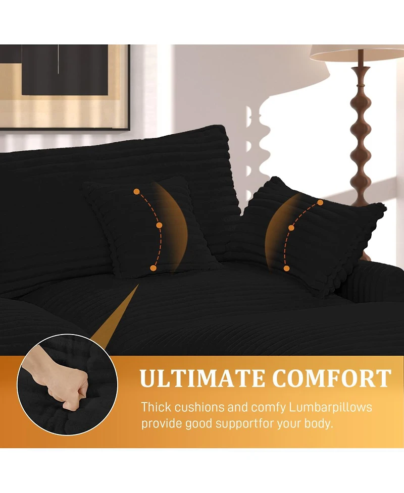 Streamdale Furniture Streamdale Seven-piece sofa set with console, coffee table & pillows for spacious rooms