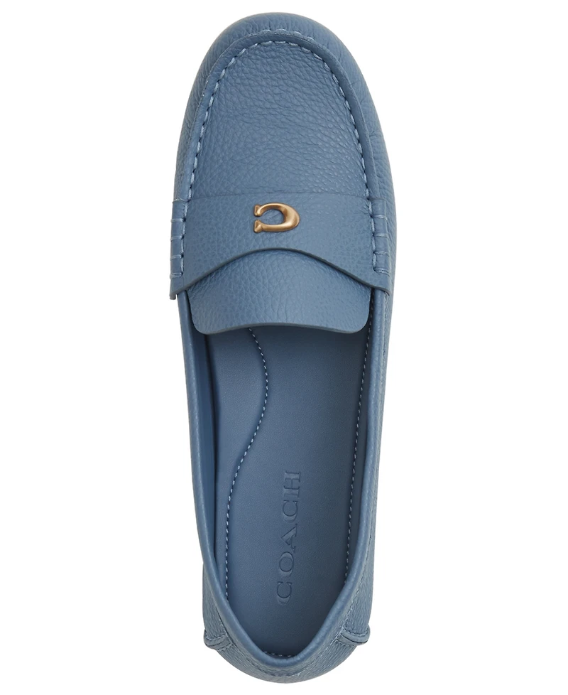 Coach Sculpted C Leather Classic Loafer Flats