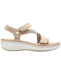 Clarks Women's Cloudsteppers Round toe Wedge Sandals