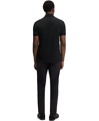 Boss by Hugo Men's Cotton-Pique All-Over Print Polo Shirt