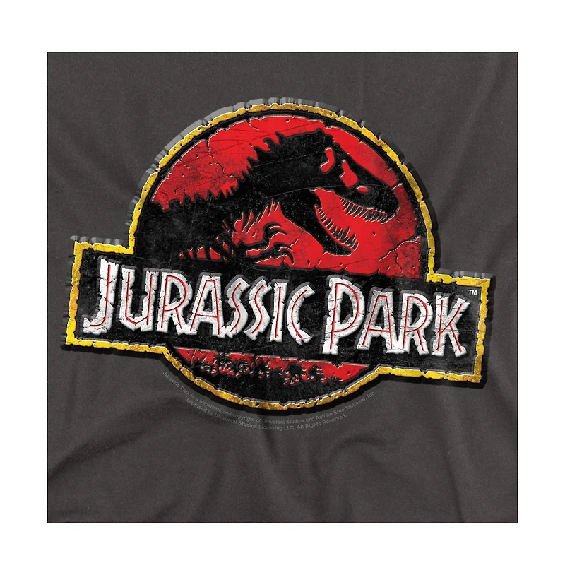 Jurassic Park Men's Stone Logo T Shirt