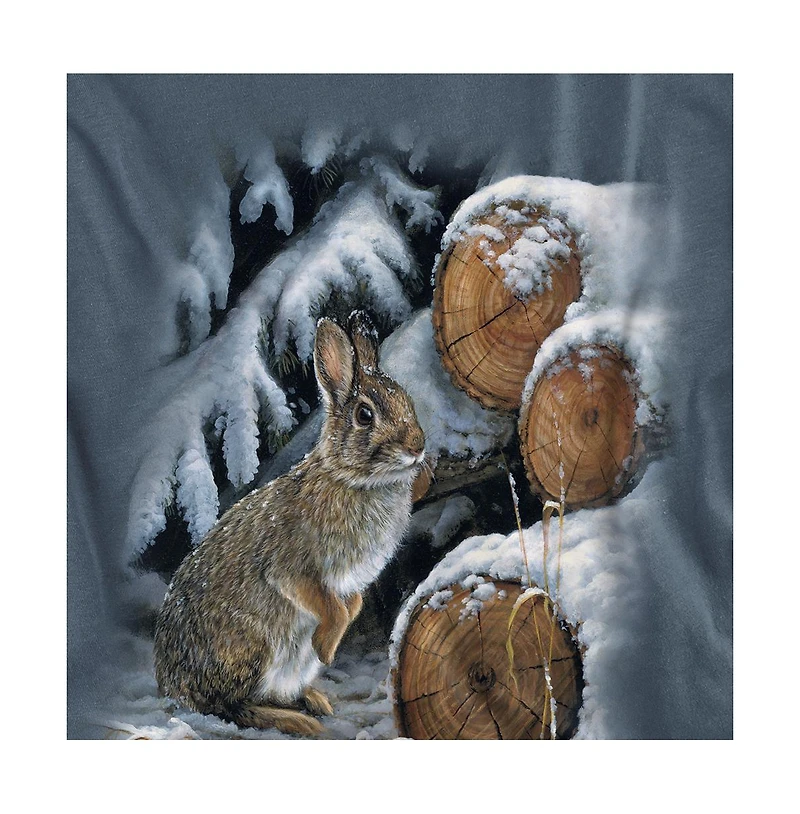 Wild Wings Men's Wildlife Wood Pile Rabbit T Shirt