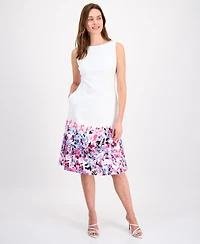 Kasper Women's Sleeveless Floral Midi Dress