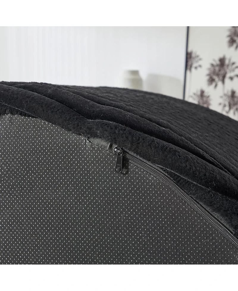 Streamdale Furniture Streamdale 55"L Corduroy Foam Single Swivel Chair, Fluffy Modern Sleeper, 360 Degree Swivel