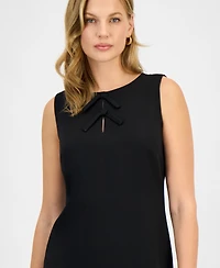 Kasper Women's Bow Sleeveless Sheath Dress, Regular & Petite