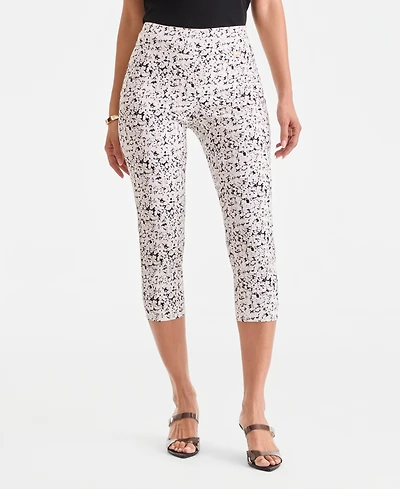 I.n.c. International Concepts Women's Printed Pull-On Capri Pants, Macy's Exclusive