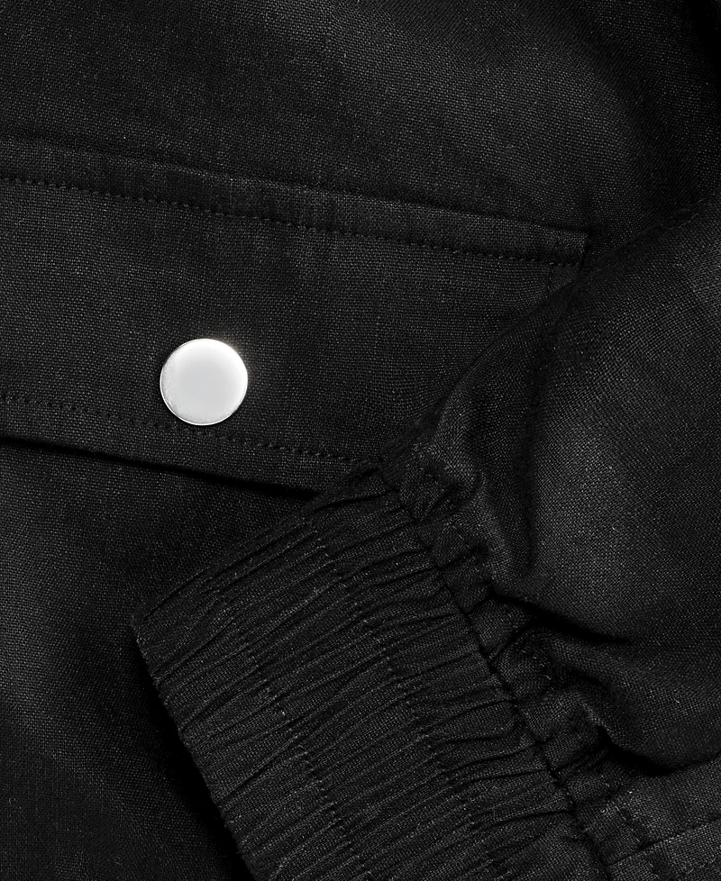 I.n.c. International Concepts Women's Linen-Blend Bomber Jacket, Macy's Exclusive