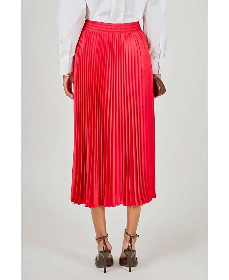 endless rose Women's Sunburst Pleated Skirt