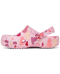 Crocs Little Girls Hearts Classic Clogs from Finish Line