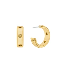 Michael Kors Logo Hoop Earrings