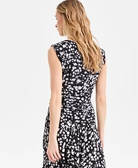 I.n.c. International Concepts Women's Printed Mesh Sleeveless Top