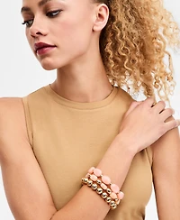 I.n.c. International Concepts 3-Pc. Set Beaded Stretch Bracelets, Macy's Exclusive