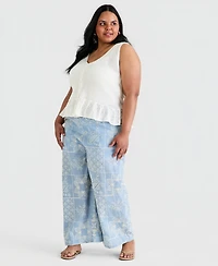 And Now This Trendy Plus Peplum Sweater Vest, Macy's Exclusive