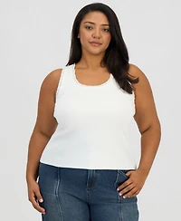 And Now This Trendy Plus Lace-Trim Tank Top, Macy's Exclusive