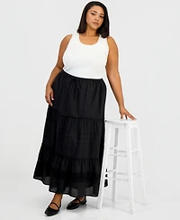 And Now This Trendy Plus Tie-Waist Maxi Skirt, Macy's Exclusive