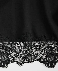 I.n.c. International Concepts Women's Lace-Trim Short Sleeve T-Shirt, Macy's Exclusive