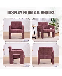 Streamdale Furniture Modern Minimalist Single Armchair for Living Room, Bedroom, Office