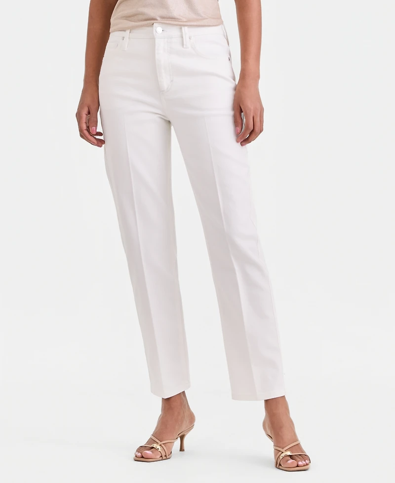 I.n.c. International Concepts Women's High-Rise Straight Ankle Jeans, Macy's Exclusive