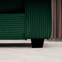 Streamdale Furniture Corduroy Sofa, Modern Upholstered 4 Seater, Office/Living Room, Easy Assembly