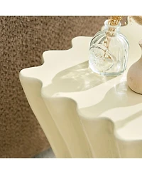 Streamdale Furniture Vintage Fiberglass Side Table - Beige