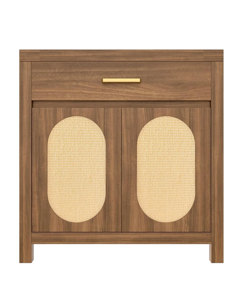 Zeus & Ruta Espresso Hidden Cat Litter Box Enclosure with Storage