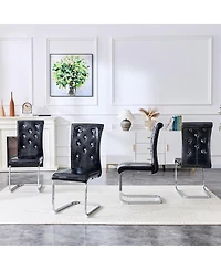 Streamdale Furniture Retro Alligator Dining Chairs, Set of 2