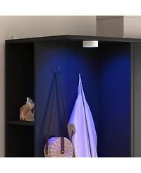 Streamdale Furniture Wardrobe Closet 71.7" H, 2 Doors 6 Drawers