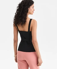 I.n.c. International Concepts Women's Belted Tank Top, Macy's Exclusive
