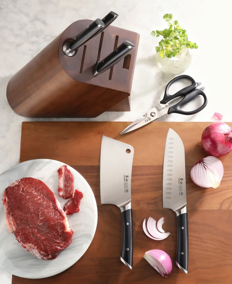 Cangshan Helena Series Steel 7-Pc. Knife Block Set
