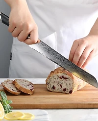 Cangshan Kuro Series Steel 9" Bread Knife with Sheath