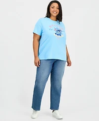 Disney Trendy Plus Stitch Graphic Print T-Shirt