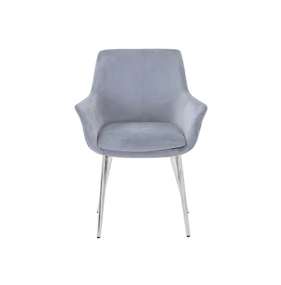 Jofran Stella Contemporary Modern Upholstered Platinum Dining Chair