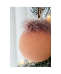 Streamdale Furniture 4.7" Glass Christmas Ball Ornaments Decorative Hanging Tree Ornaments Set of 4