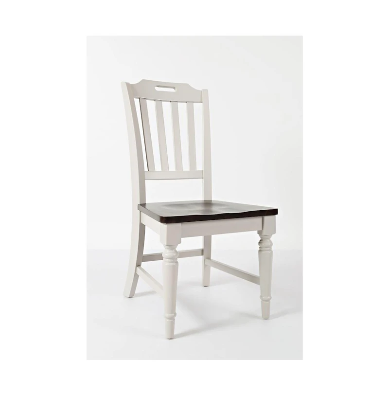Jofran Orchard Park Farmhouse Solid Rubberwood Slatback Chair