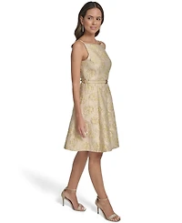 Vince Camuto Women's Square Neck Fit And Flare Dress