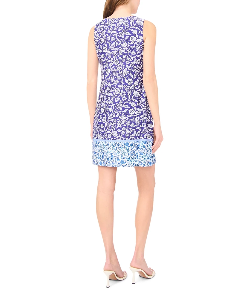 Msk Women's Sleeveless Three Ring Detail Dress