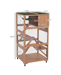 Zeus & Ruta Wooden Outdoor Cat Enclosure Cat House