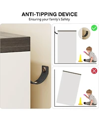 Gaomon Storage Cabinet with 4 Drawers and 2 Doors