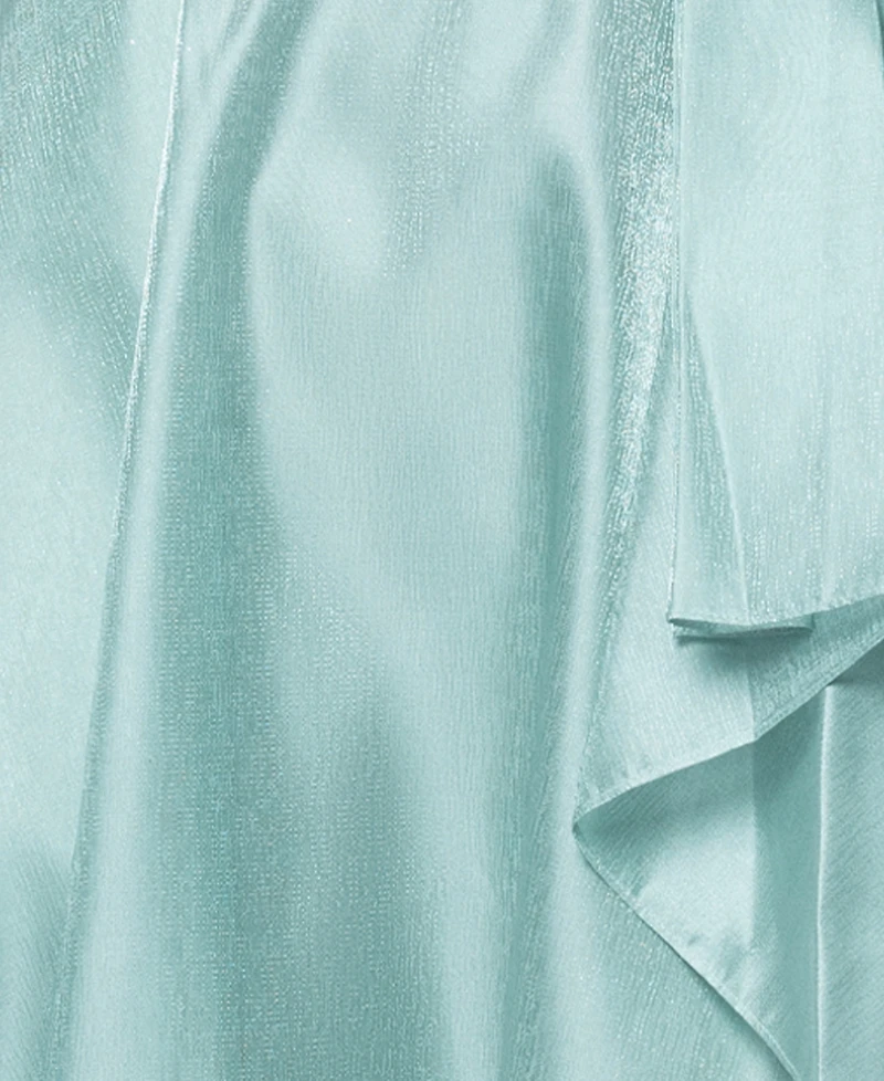 Xscape Women's Sweetheart Neck Off-The-Shoulder Ruffle Long Dress