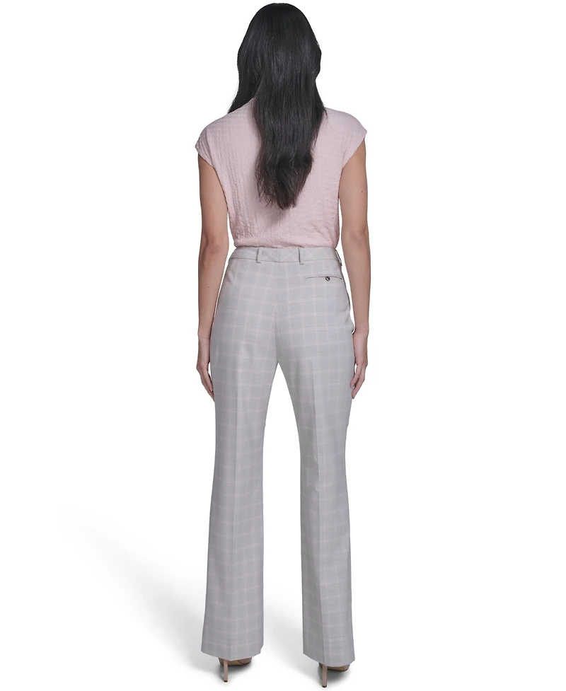 Calvin Klein Women's Windowpane Modern Fit Pants