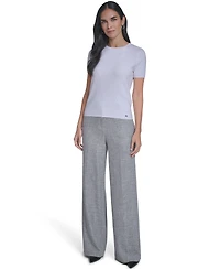 Calvin Klein Women's Short-Sleeve Textured Sweater