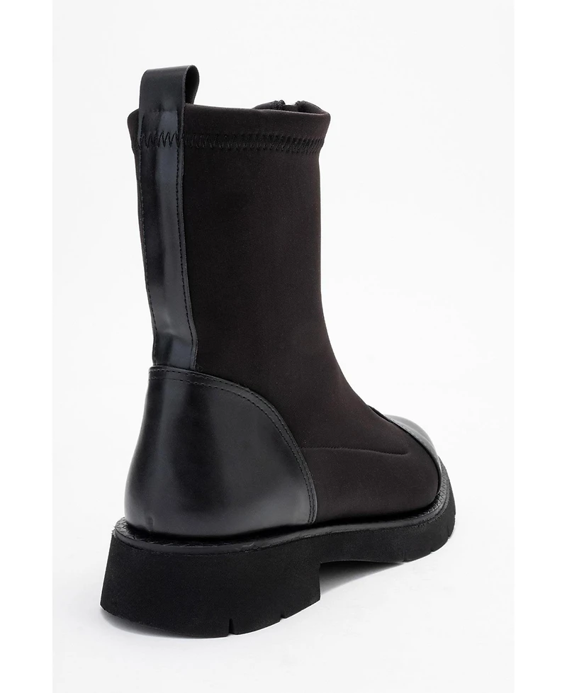 Prologue Shoes Women's Martos Stretch Front Zip Ankle Boot
