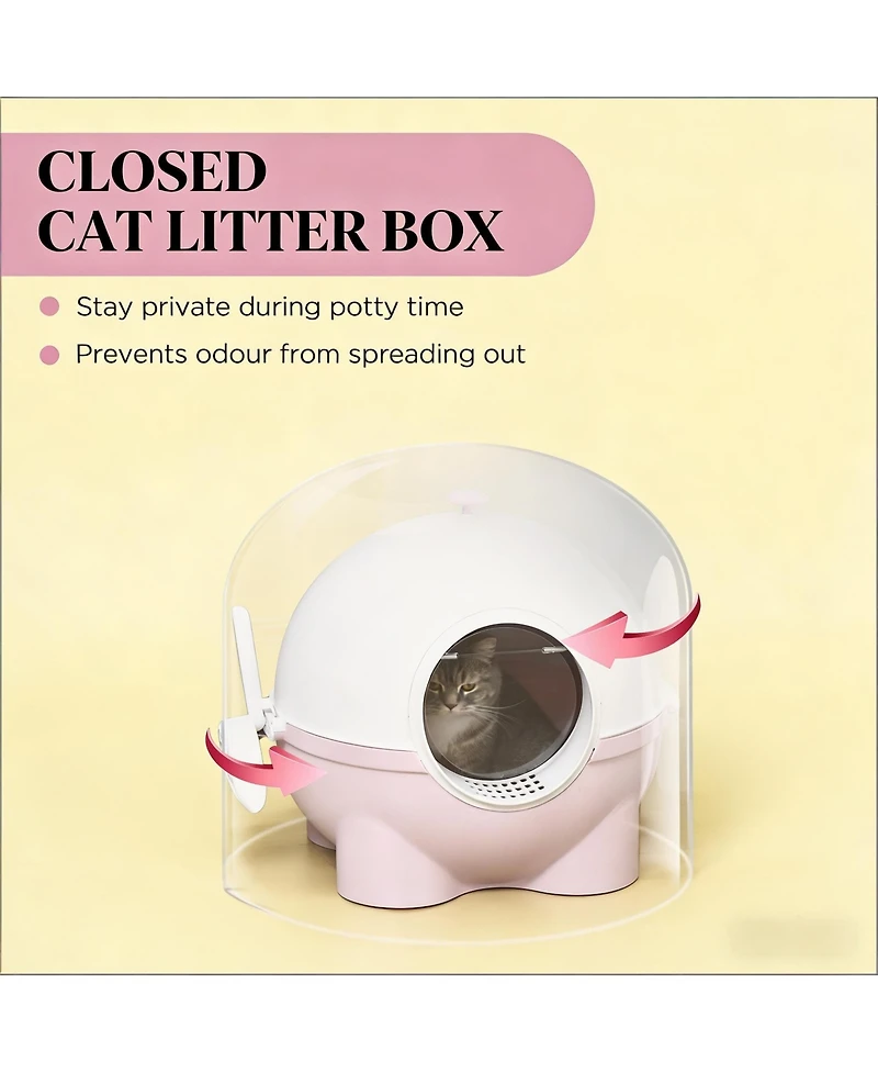Zeus & Ruta Cat Litter Box Hooded Cat Litter Box