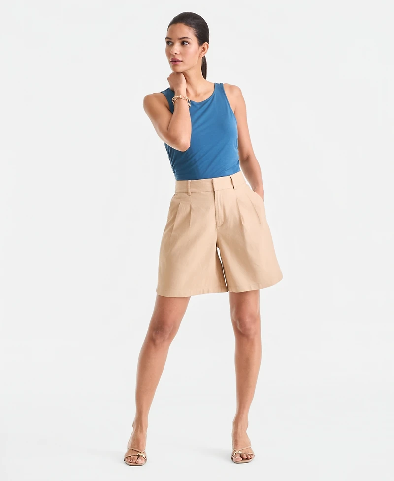 I.n.c. International Concepts Women's High-Rise Bermuda Shorts, Exclusively at Macy's