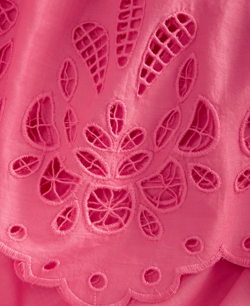 I.n.c. International Concepts Women's Cotton Eyelet Lace Midi Skirt, Macy's Exclusive