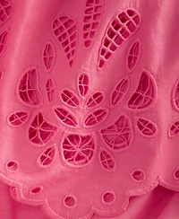 I.n.c. International Concepts Women's Cotton Eyelet Lace Midi Skirt, Macy's Exclusive